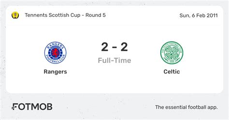 Rangers vs Celtic live score, H2H and lineups .